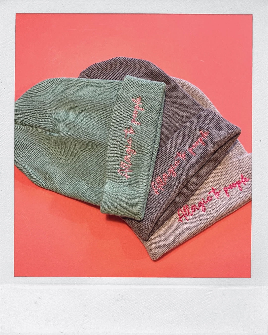 Where is my Beanie? Allergic to people