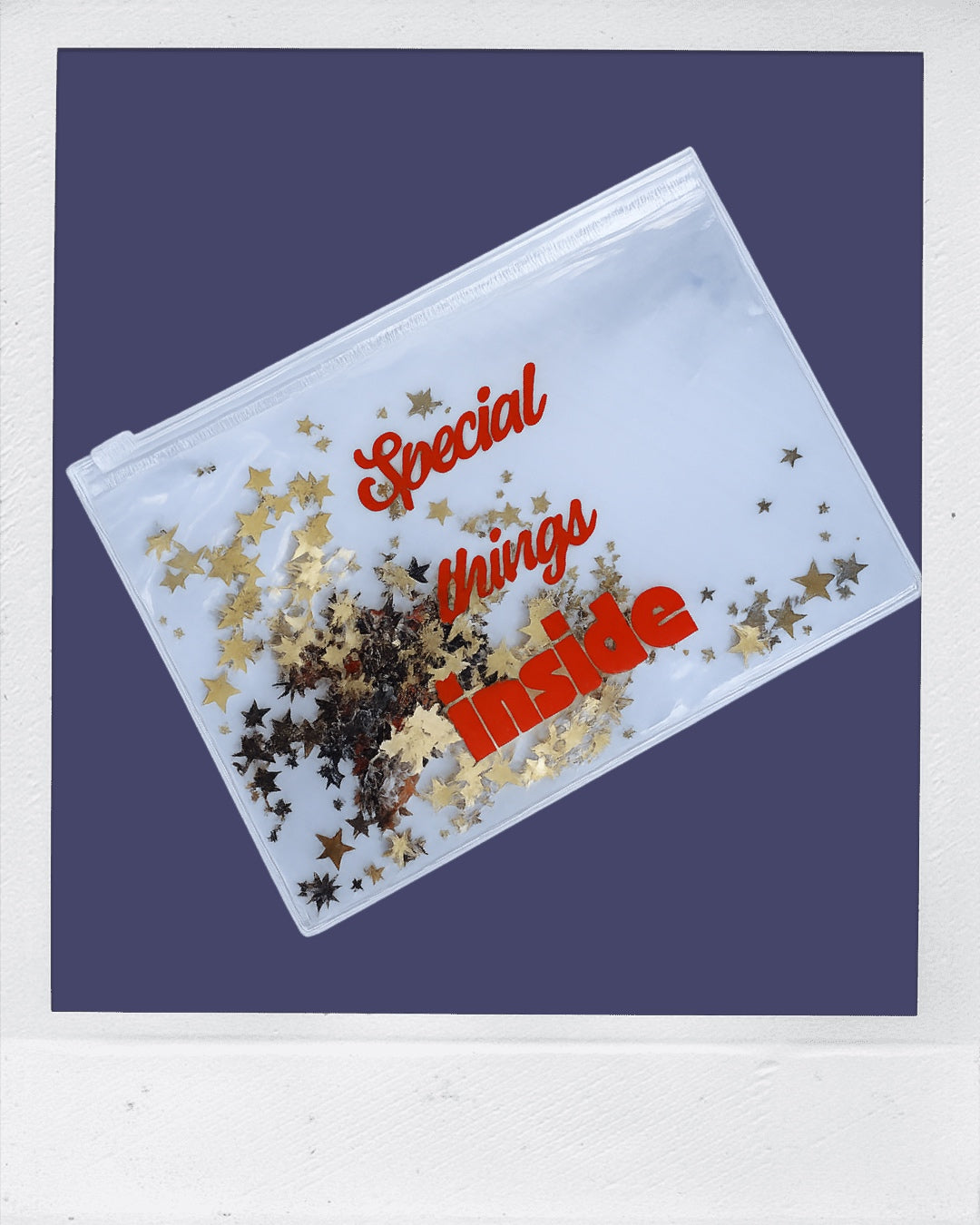 Special things inside💌Clear Confetti Pouch