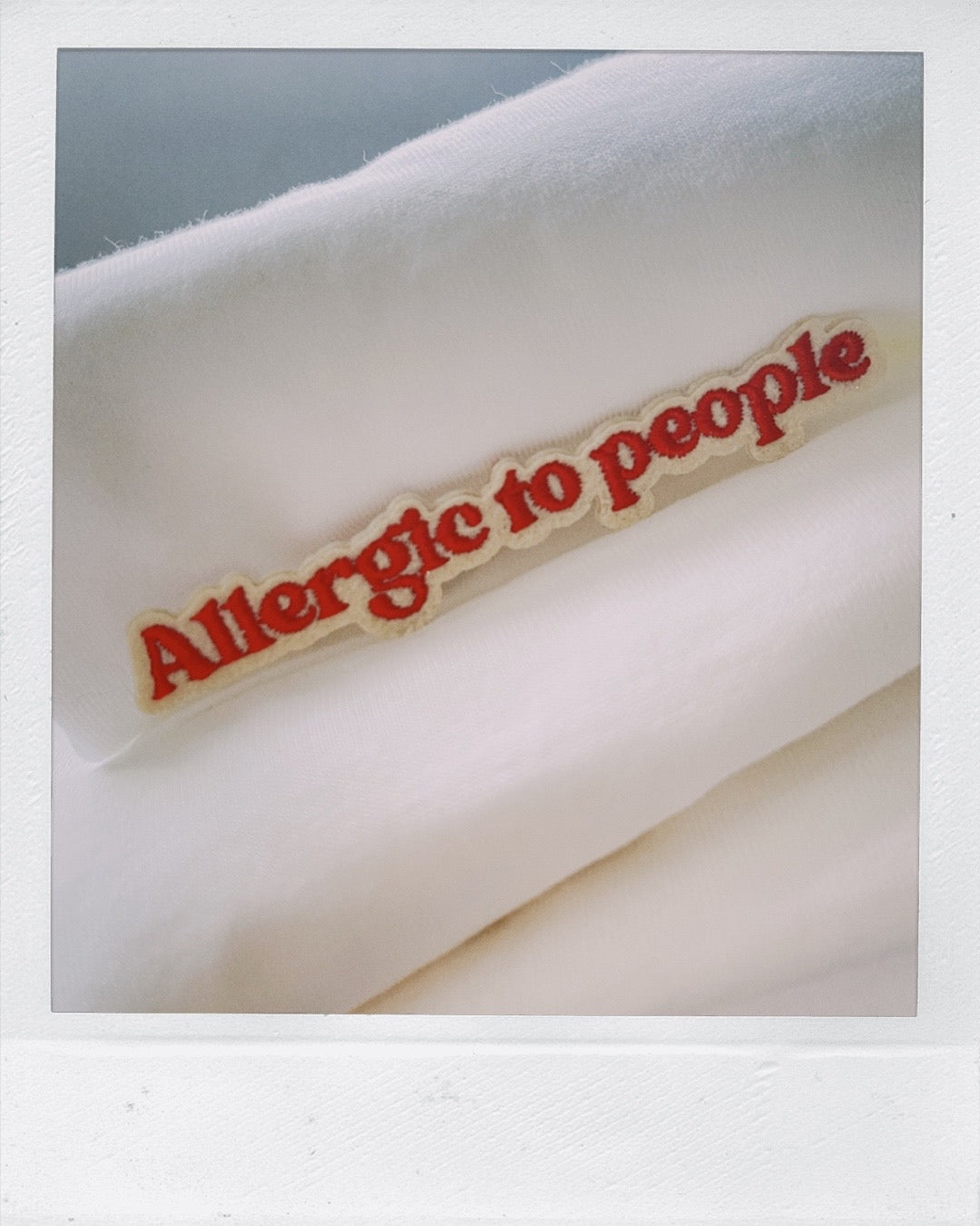 Allergic to people - tiny patch