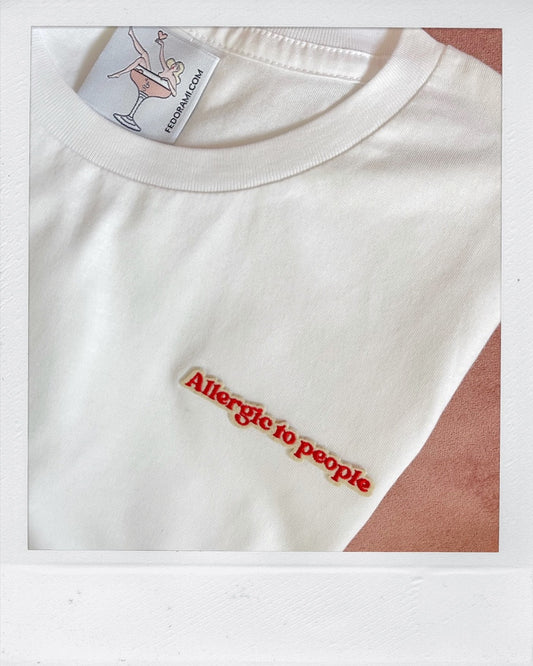 allergic to people - tiny patch tee