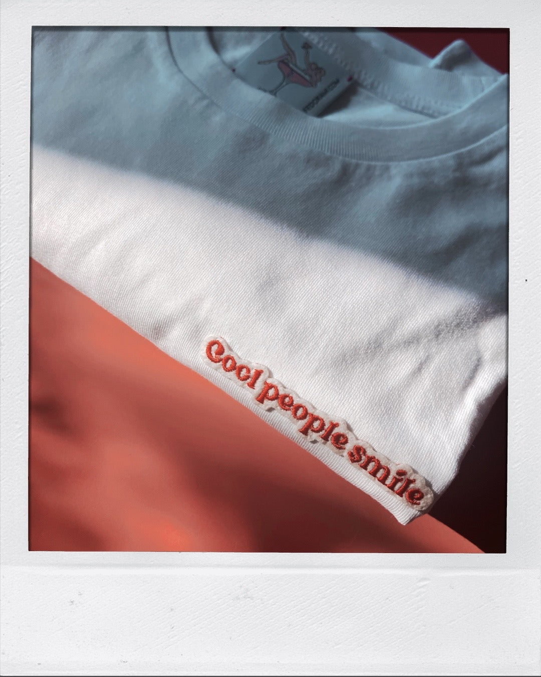 Cool people smile - tiny patch tee